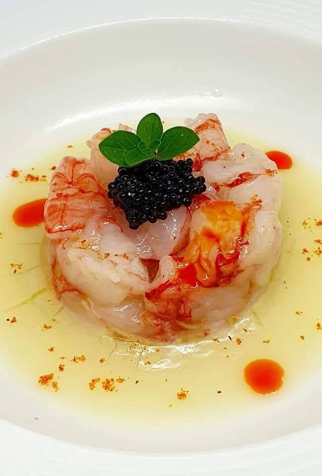 carpaccio di gambero rosso mazzaro del vallo