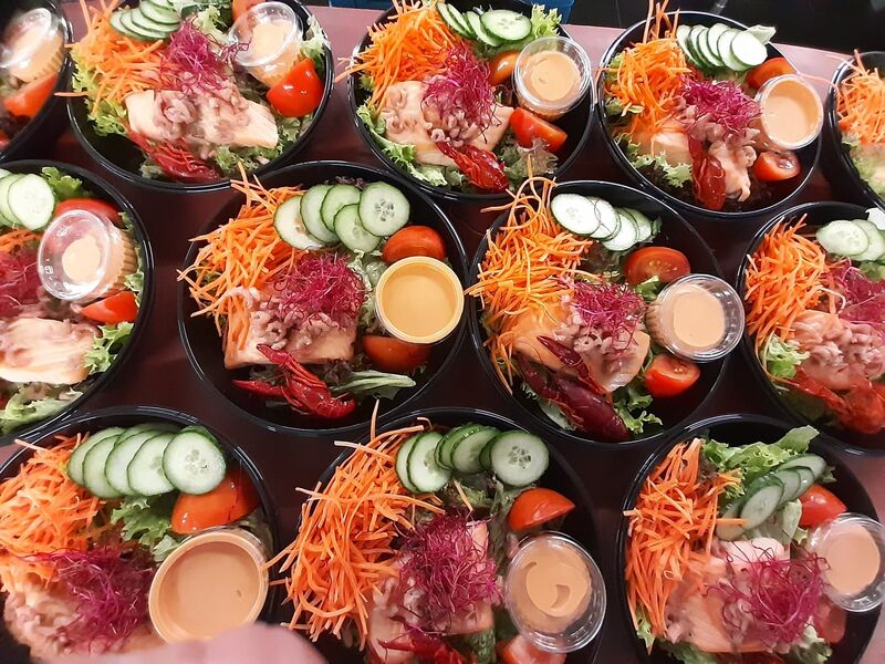 Voorgerecht: zalmslaatje