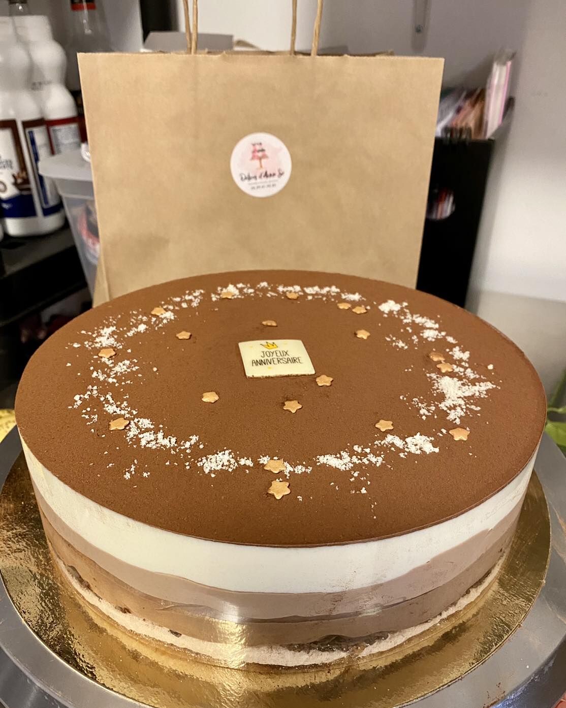 Entremets 3 chocolats et son croustillant