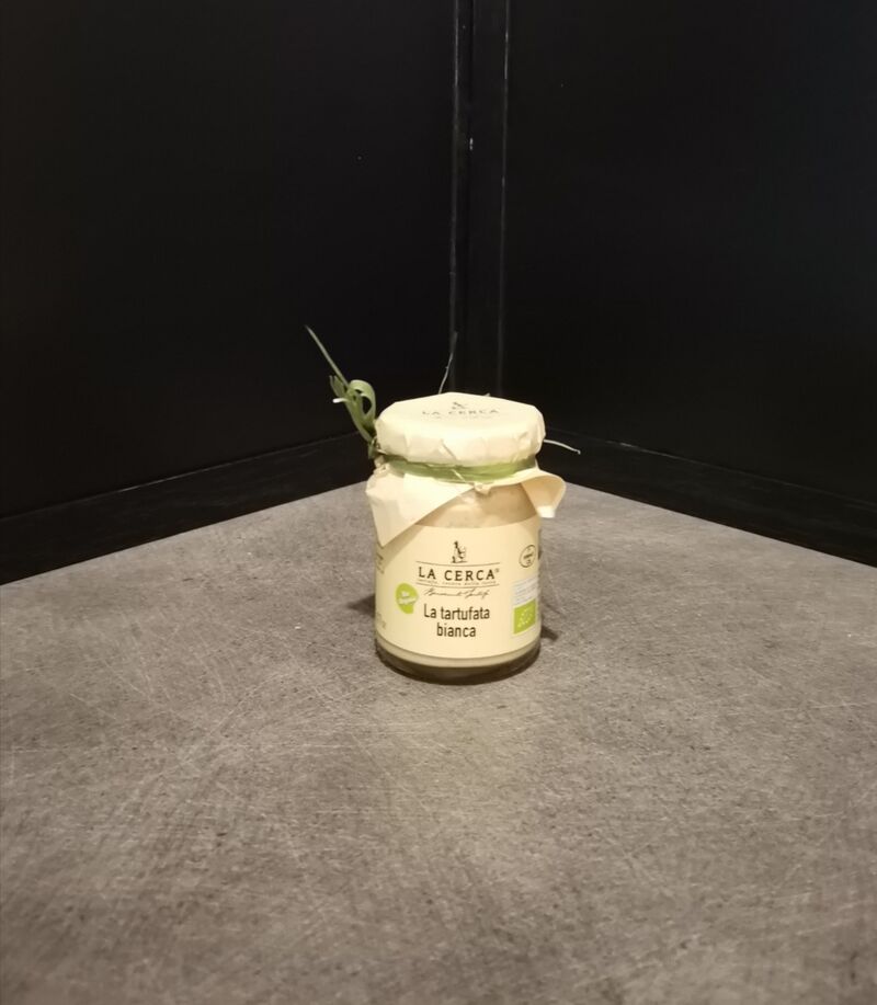 Tartufata bianca=crème aux truffes blanches bio 90g=19.50€ 