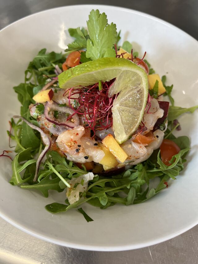 Ceviche de cabillaud agrume coco