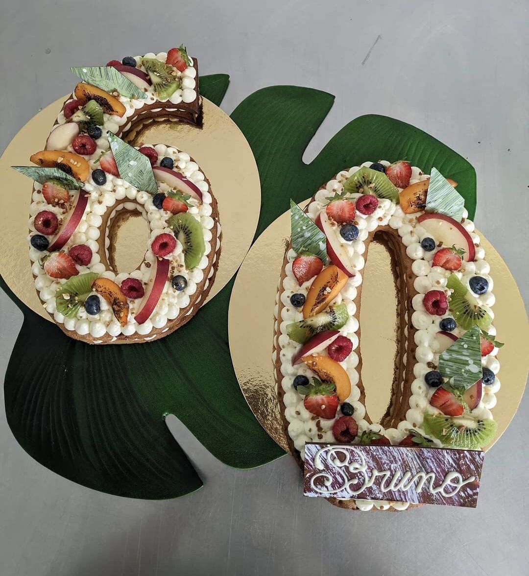 Number cake tutti frutti