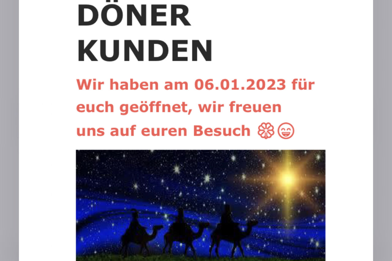 Geöffnet am 06.01.2023