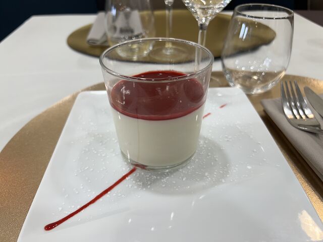 Panna cotta aux fruits rouge 