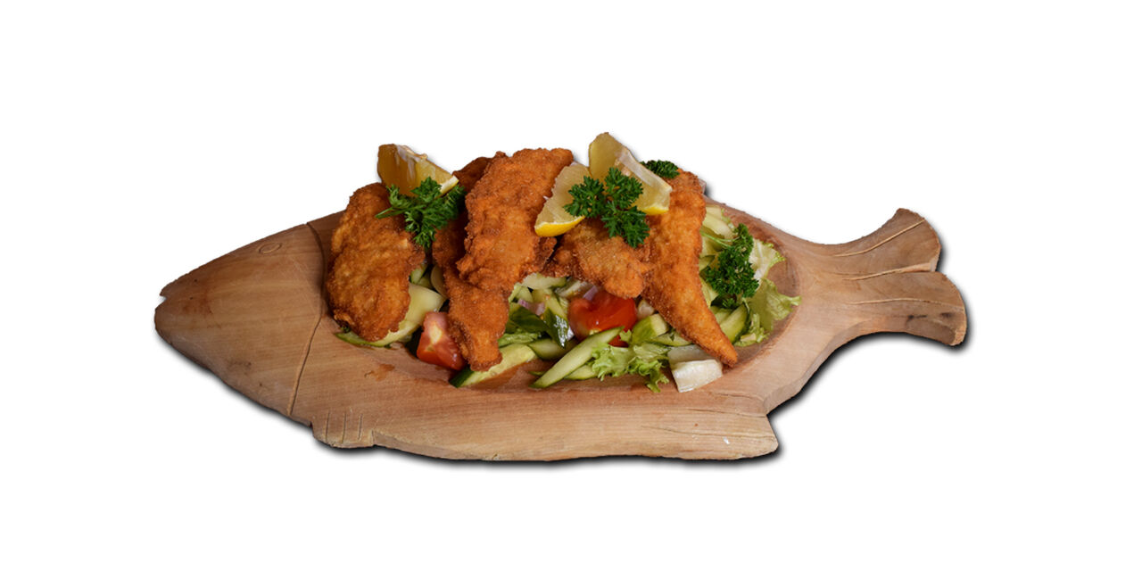 Harcsaszeletek rántva / Fried catfish slices