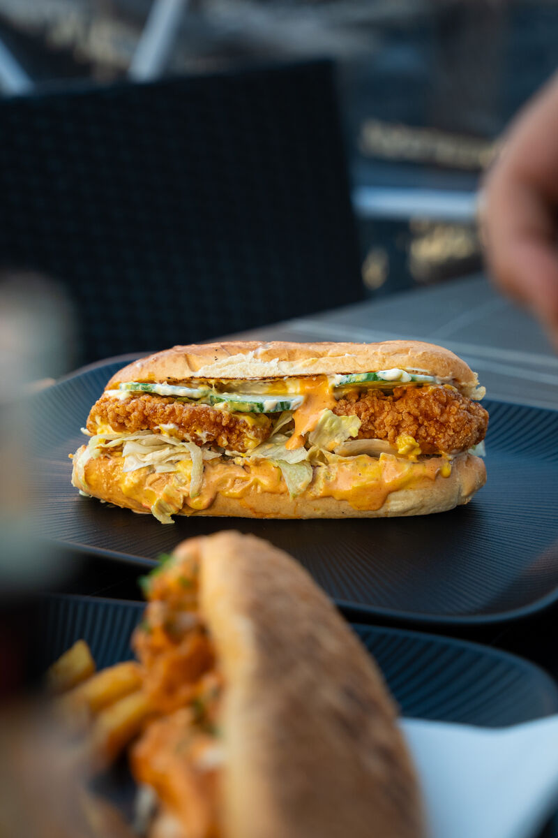 Long Crispy Chicken Burger