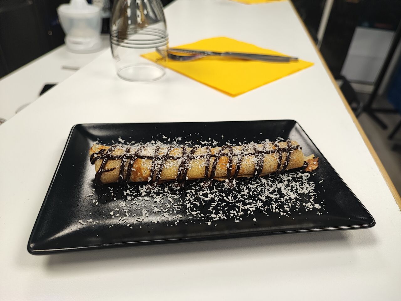 Crêpe chocolat noix de coco
