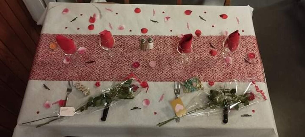 Table St Valentin