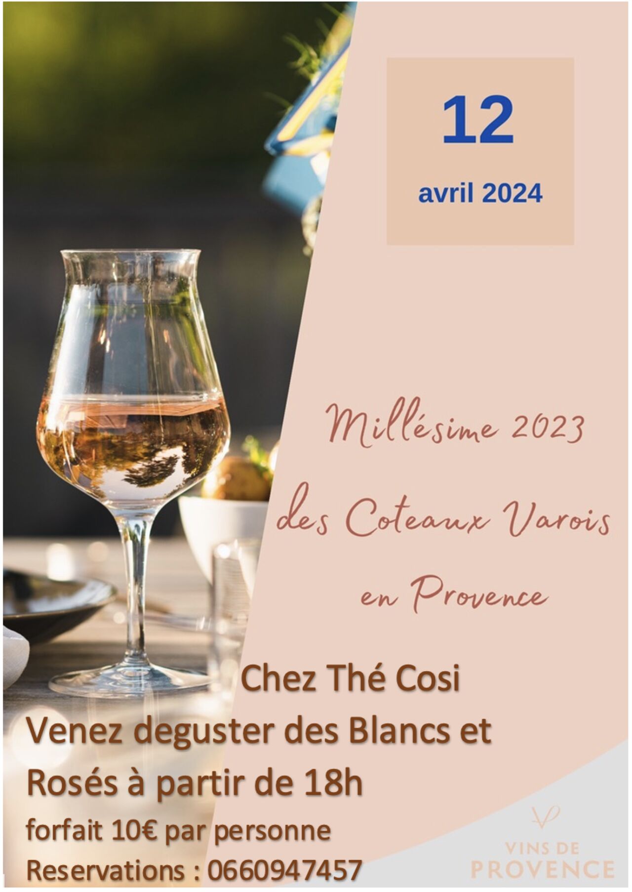 Soirée dégustation millésime 2023