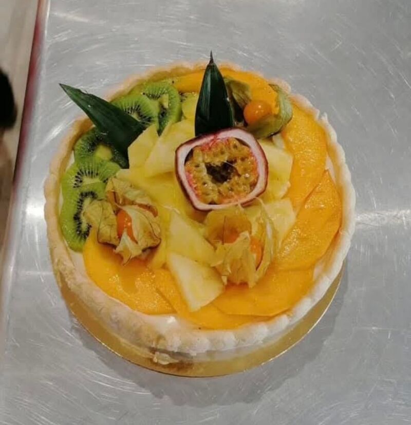 Charlotte bavaroise fruits exotiques