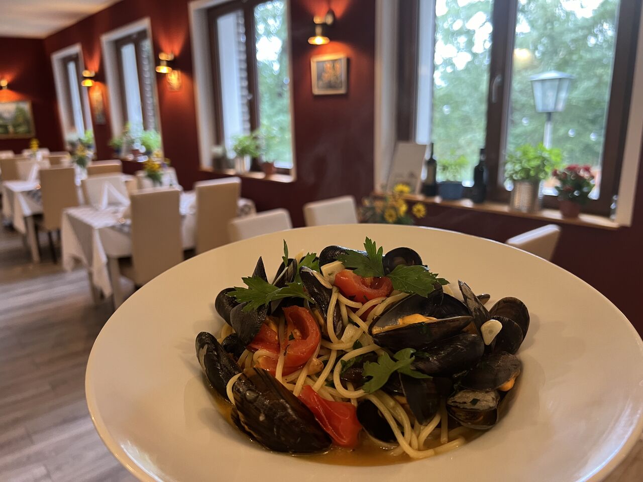 Spaghetti mit Miesmuscheln 