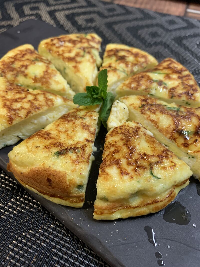 L’Omelette au Brocciu et à la Menthe
