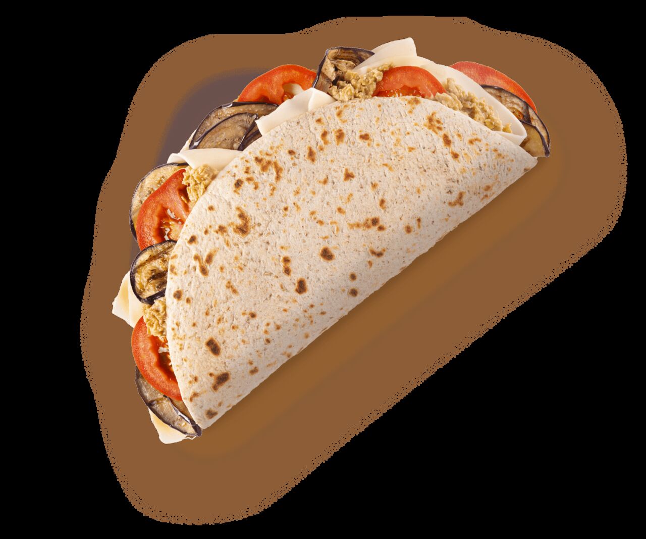 Geräucherter Provola-Käse, Tomate, gewürzte Auberginen, Artischockencreme