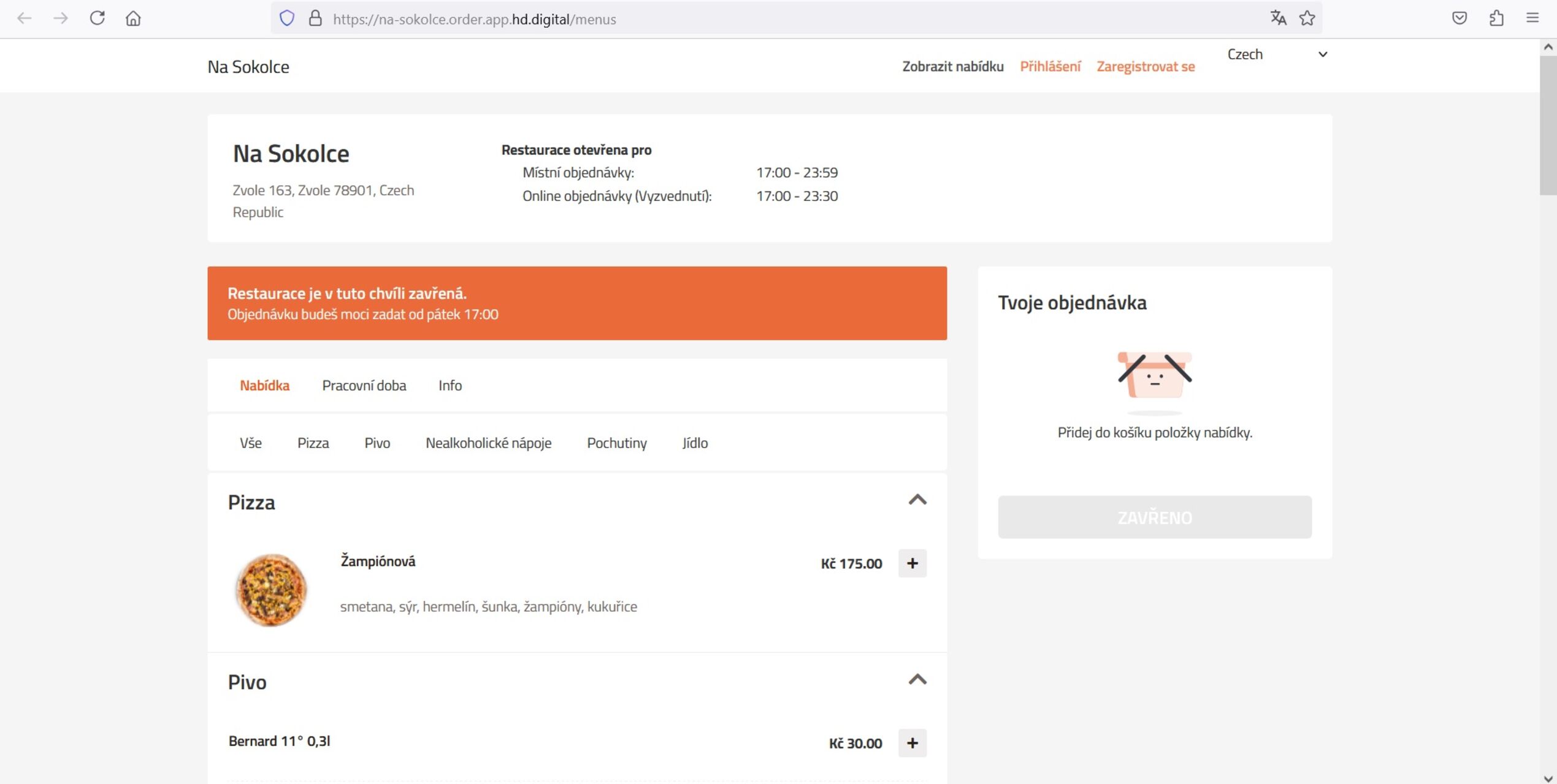 Objednávky online!