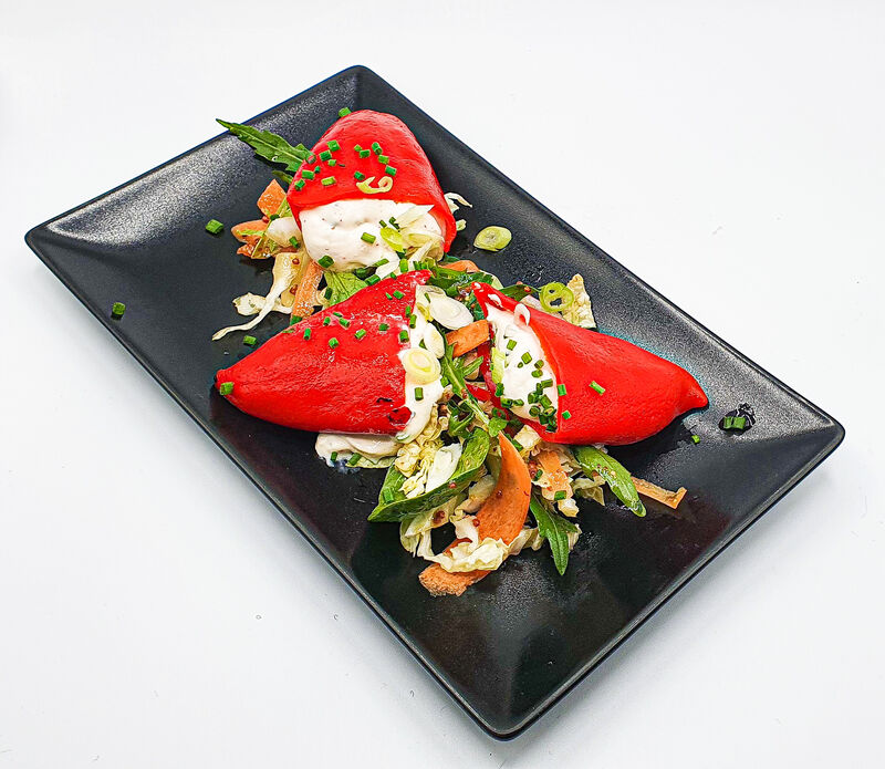 Pequios farçis au fromage frais 