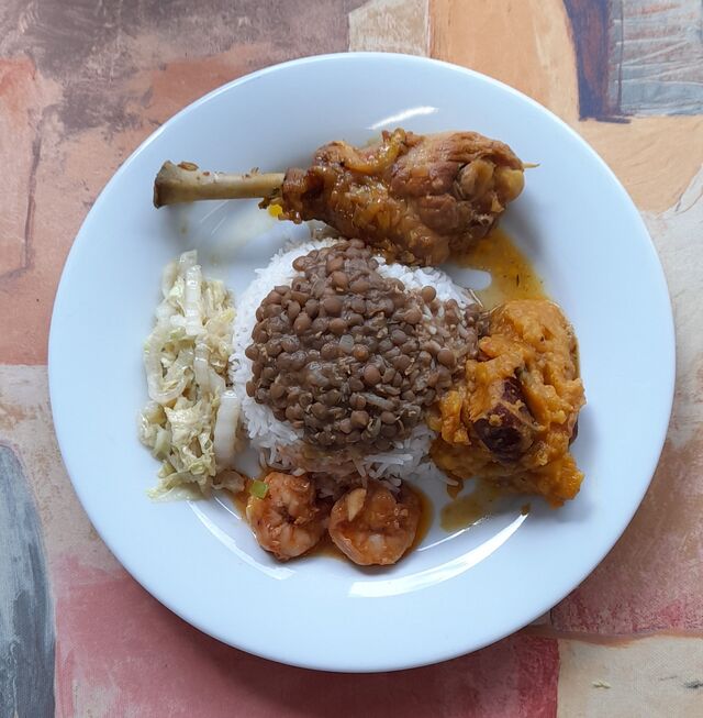 Assiette découverte