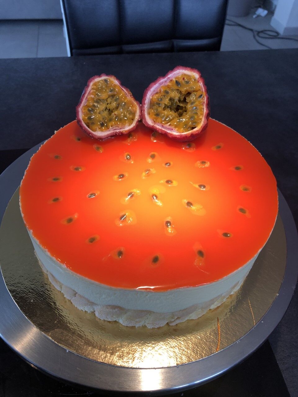 entremet passion/framboises