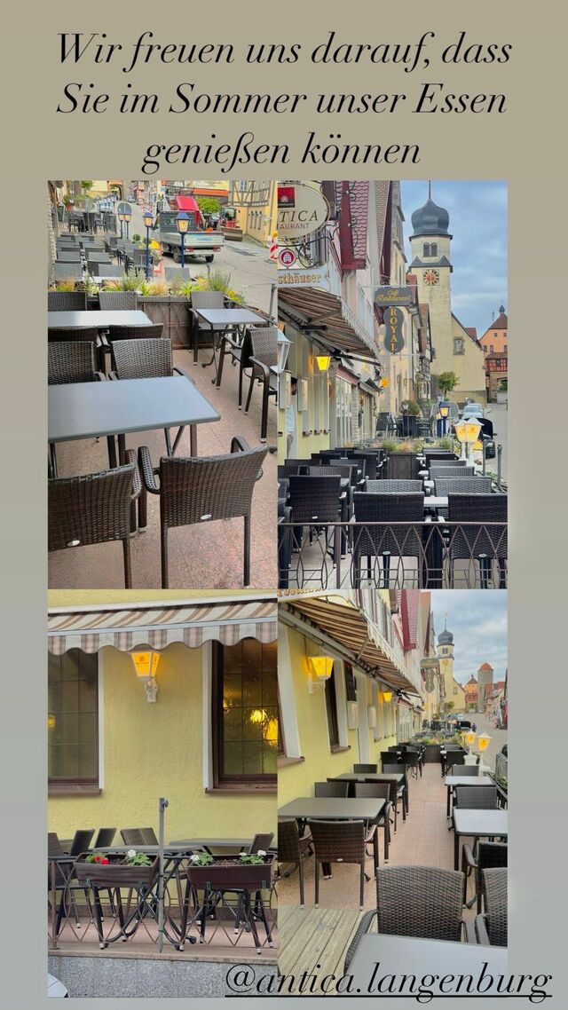 Gemütlich außen sitzen