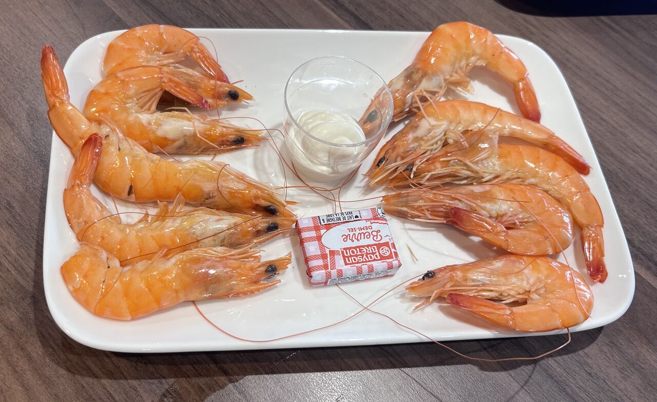 Assiette de crevettes 