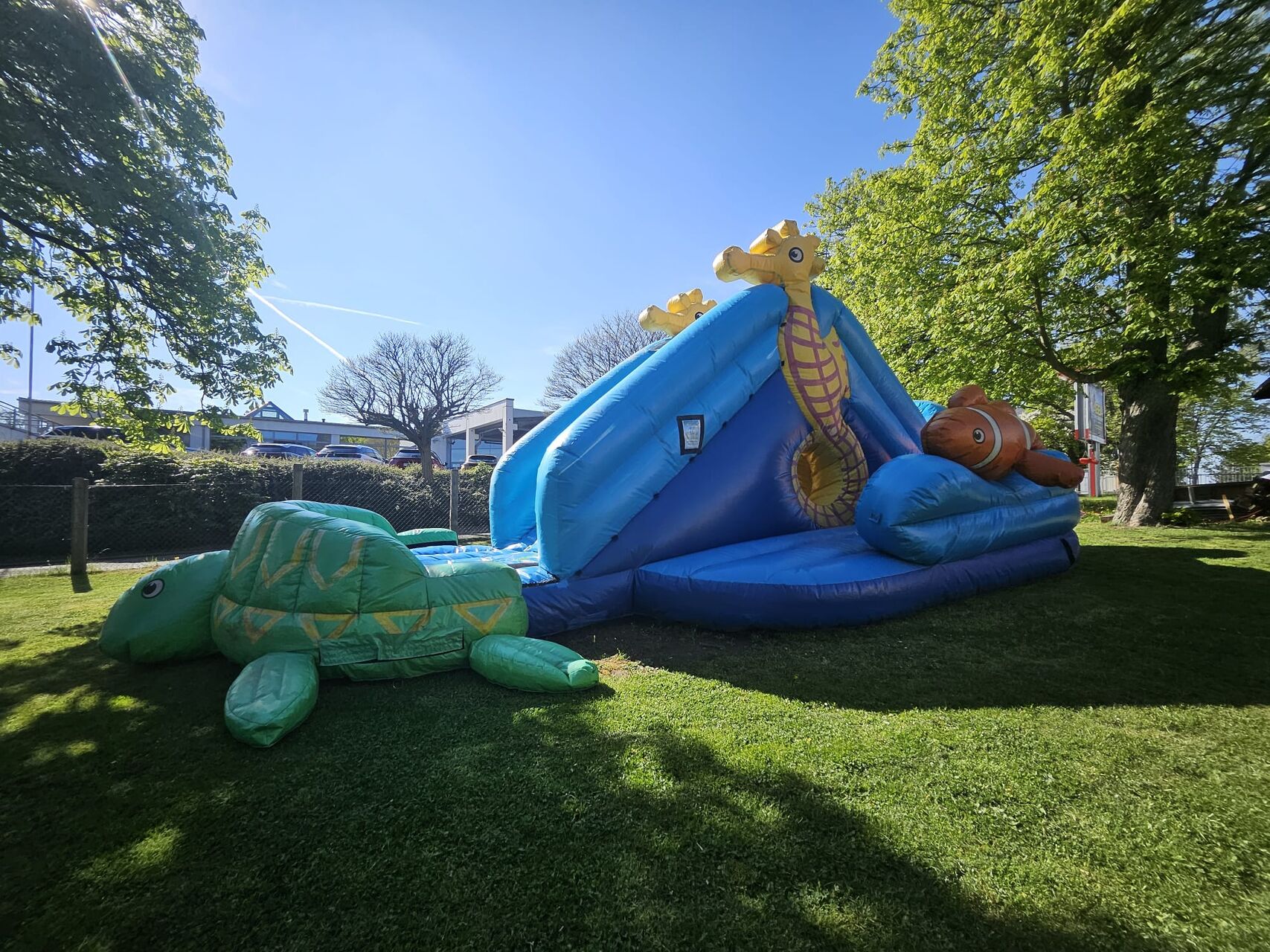 Rießen Hüpfburg-Rutsche