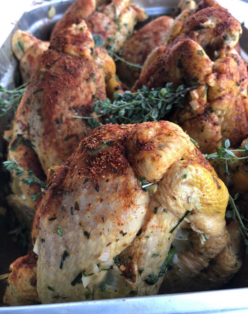 Préparation poulet fermier 