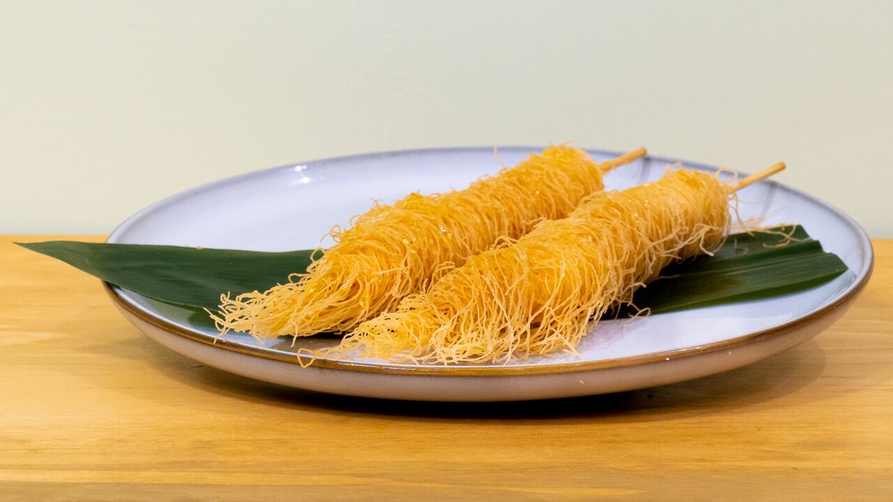 Spiedino di 🍤 KATAIFI con miele 🍯