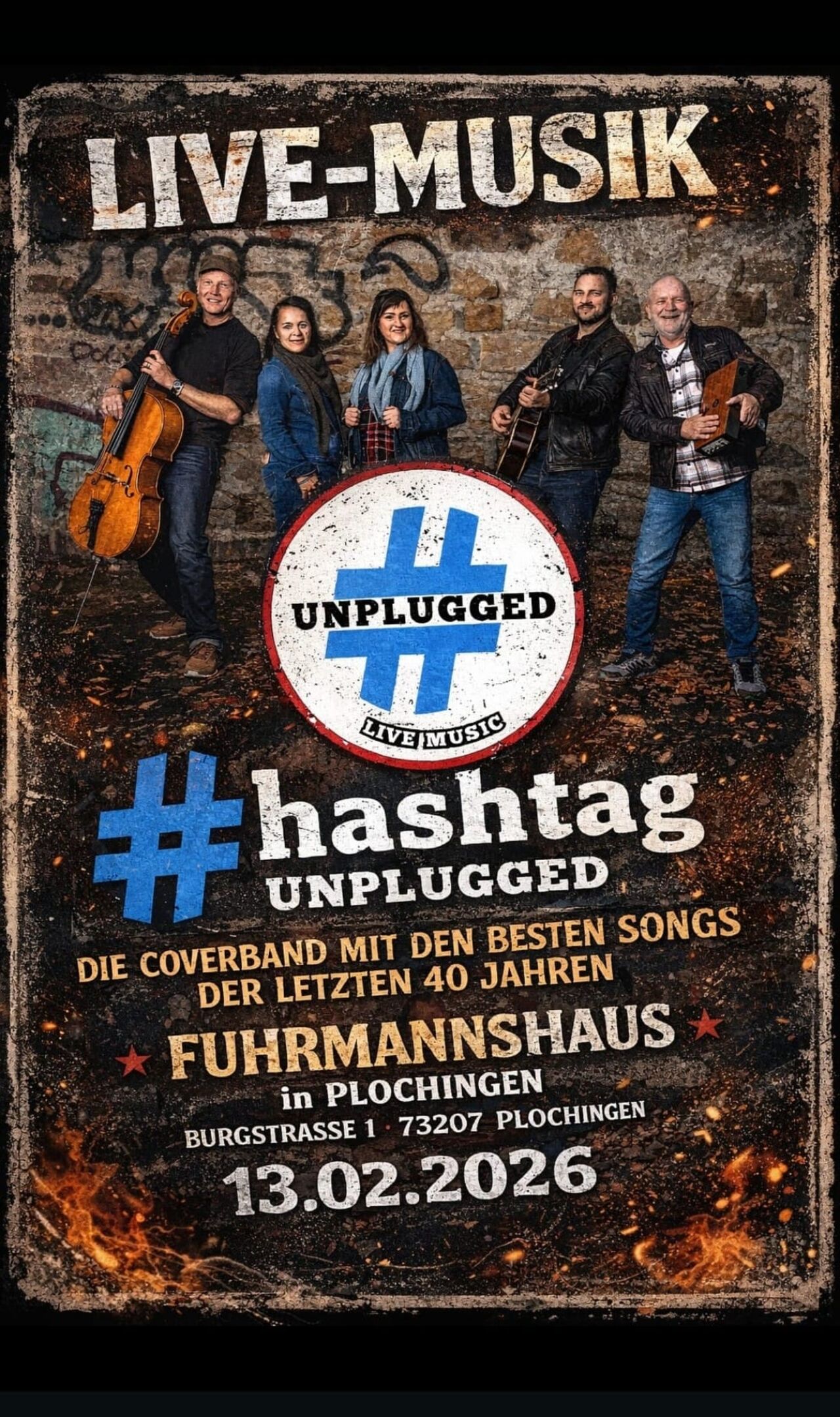 13.02.2026, Freitag: HASHTAG UNPLUGGED