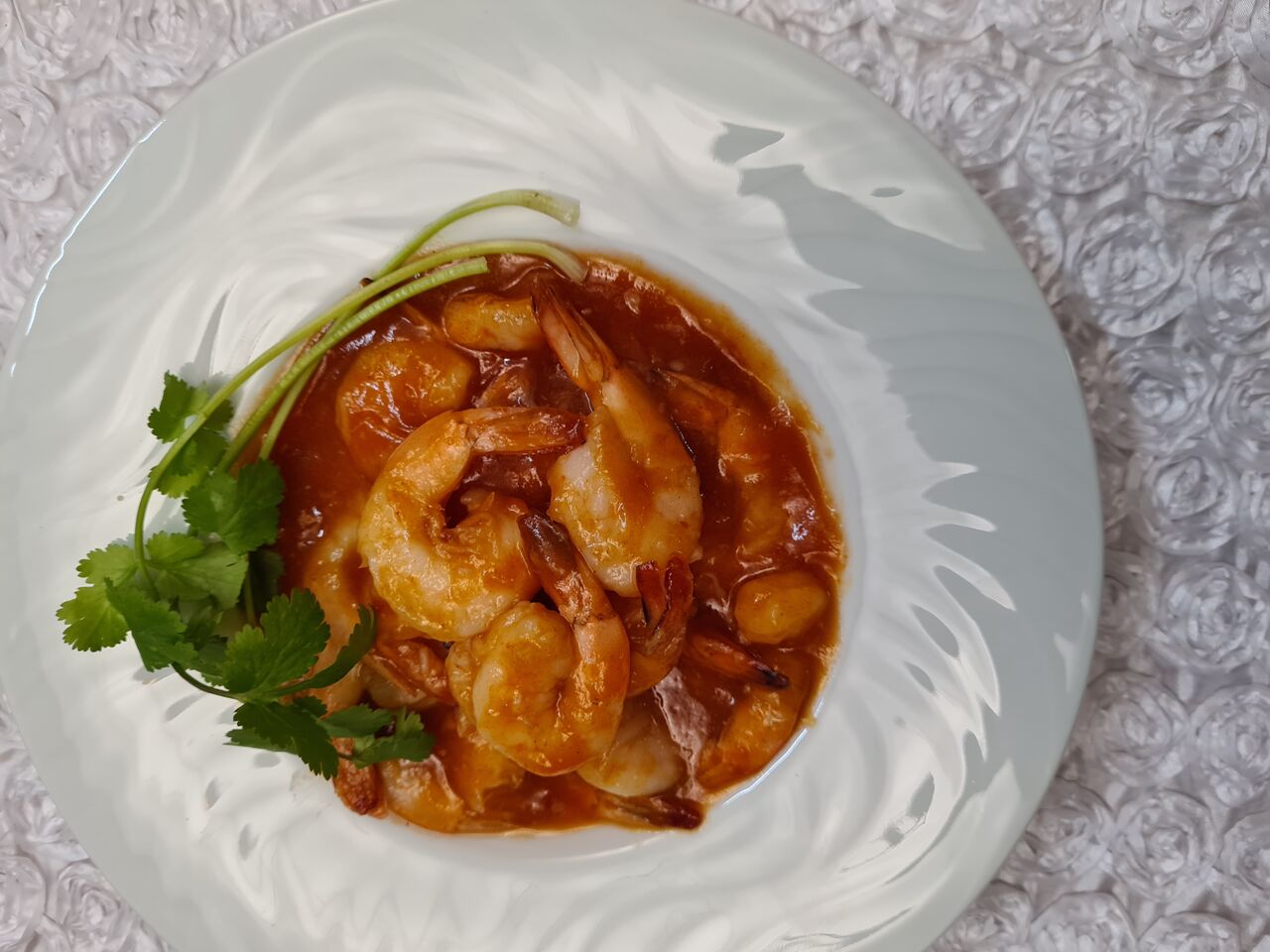 Crevettes à la sauce piquante
Chez vilayphone 