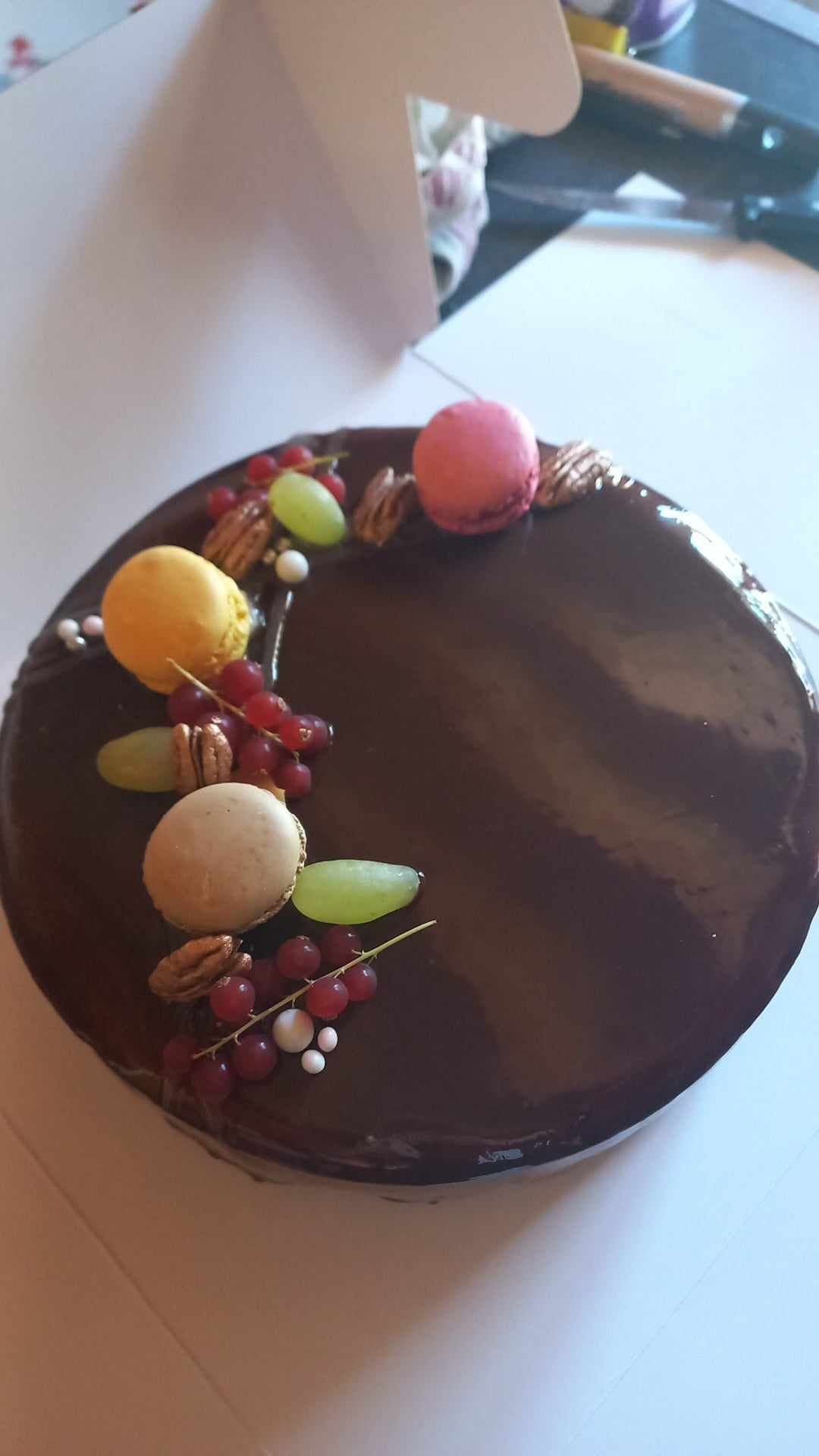 Entremet poire chocolat caramel 