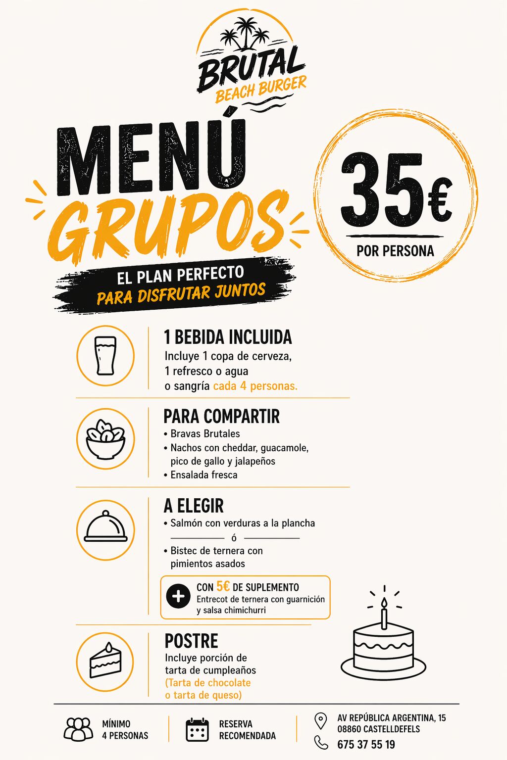 Menú Grupos 35 €