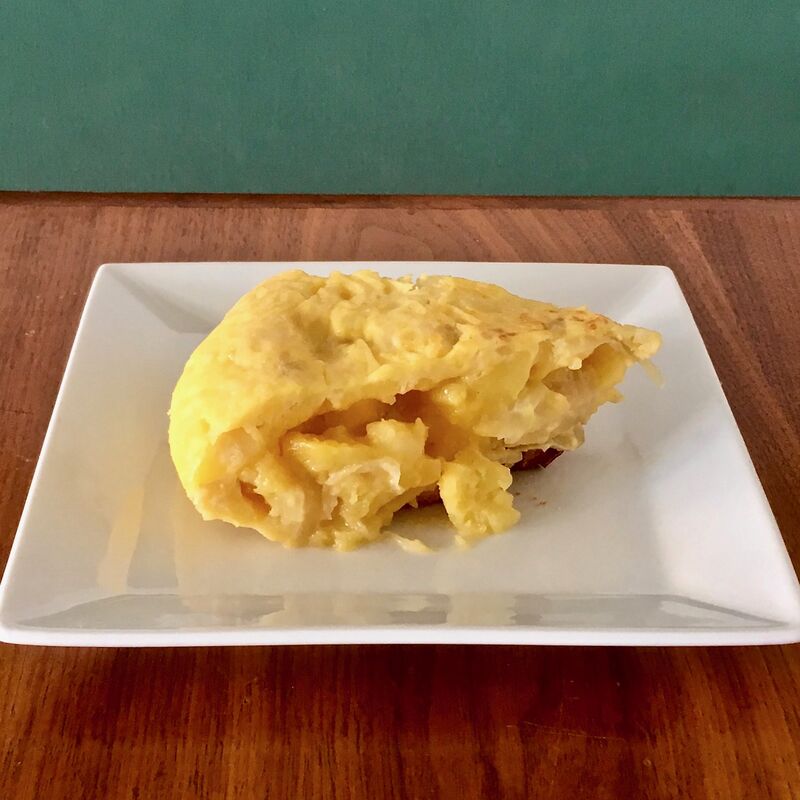 PINTXO DE TORTILLA con el desayuno