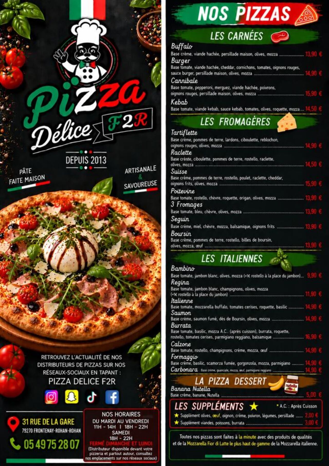 Pizza Délice du Marais