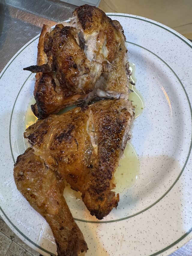 1/2 pollo a la brasa 