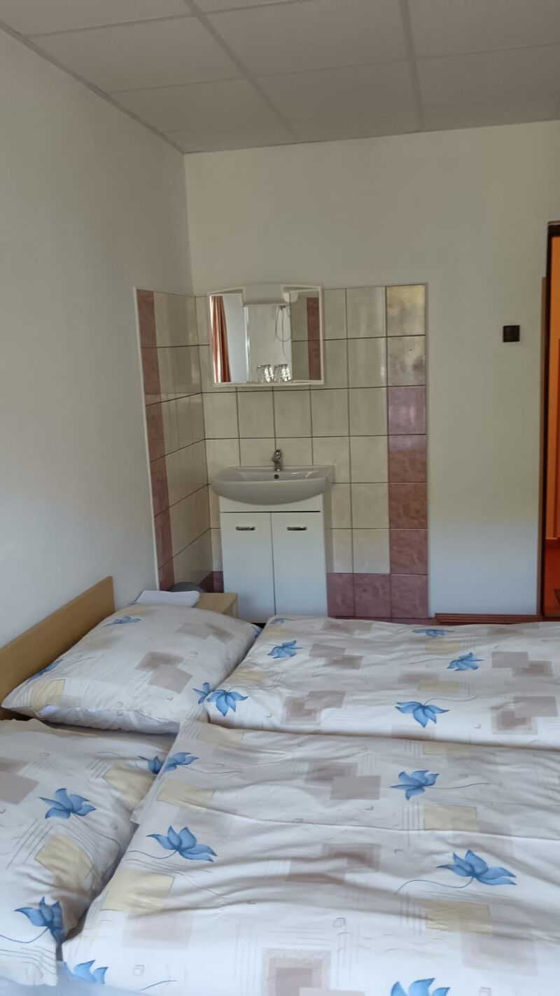 dvoulůžkový pokoj s umyvadlem