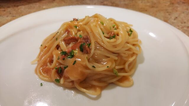 Spaghetti alla polpa di ricci