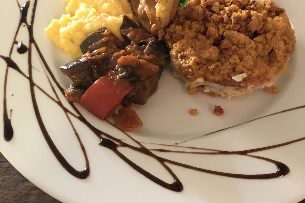 Un des plats à la carte du soir