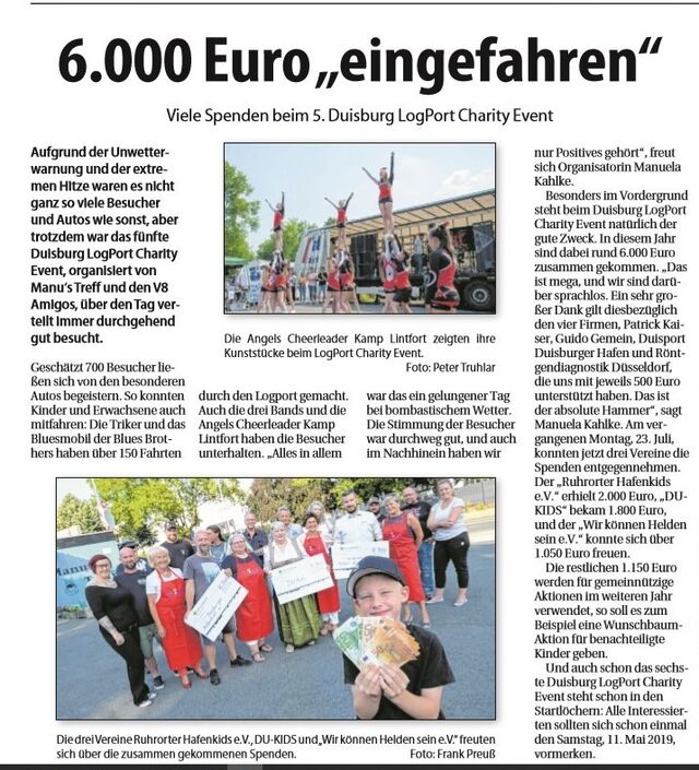 2018 Spendenübergabe