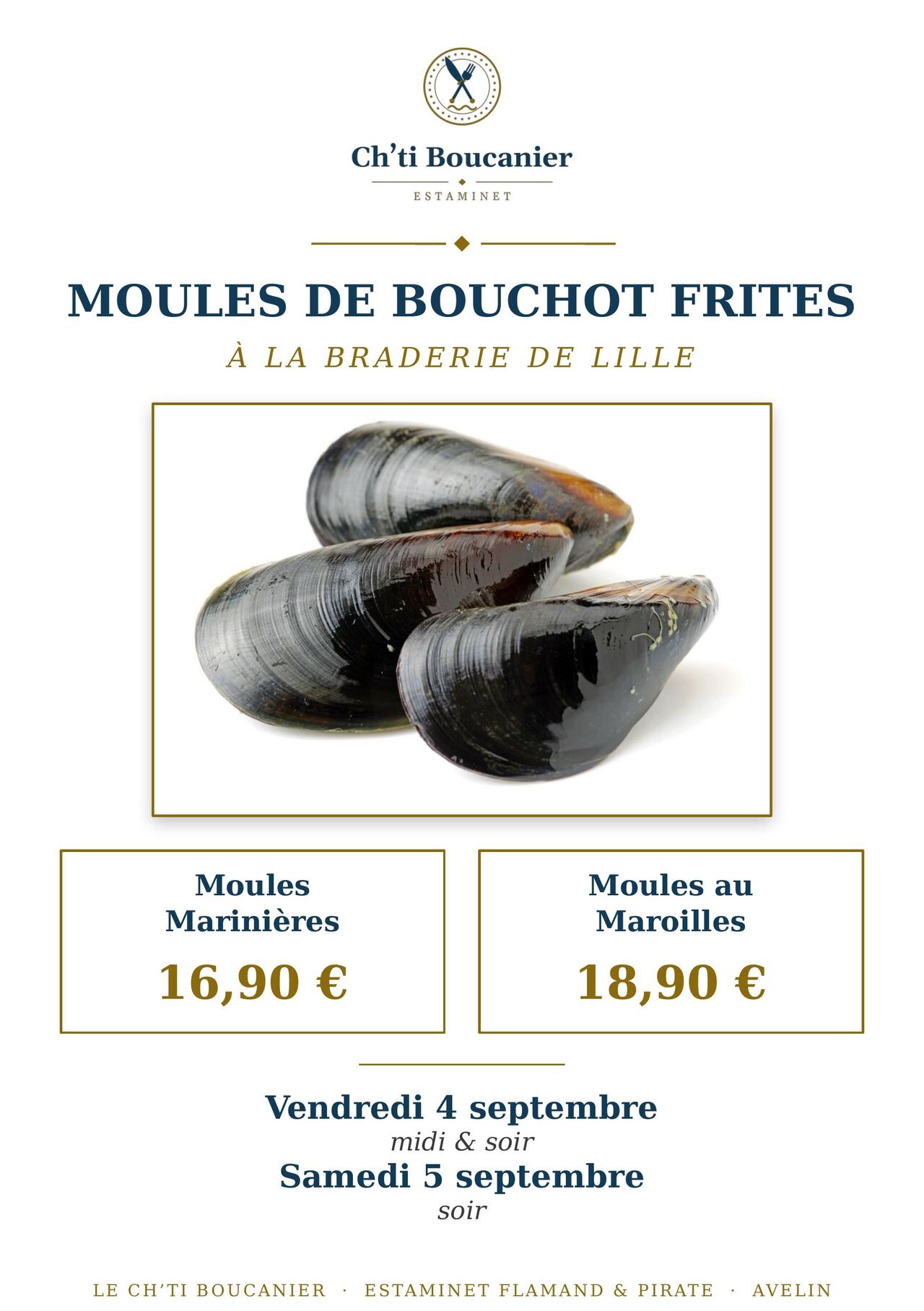 Moules de Bouchot Frites!