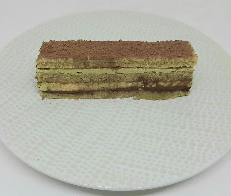 Opéra thé matcha sans lactose