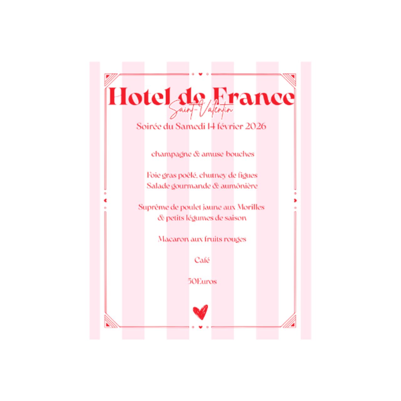 Soirée Saint Valentin