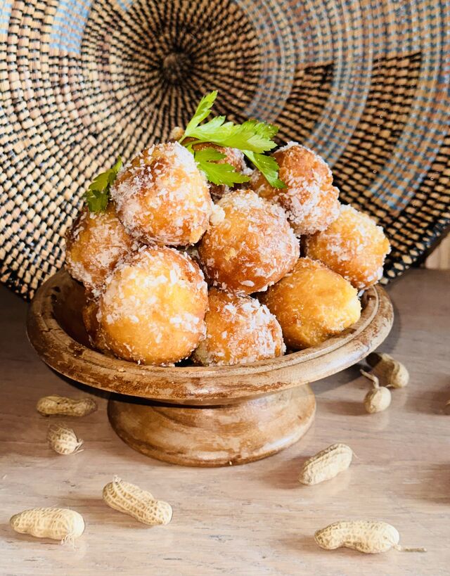 Beignets parsemés de coco