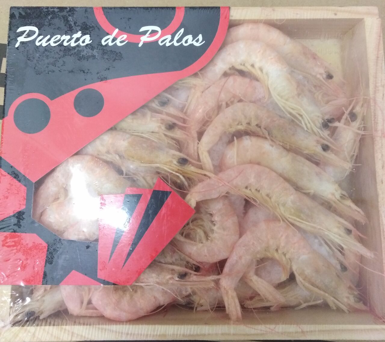 Menuda gamba blanca de Huelva rica que tenemos 