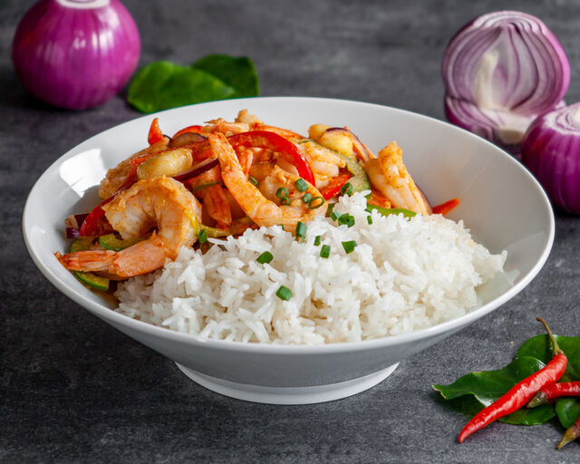 Crevettes au curry 12,50€