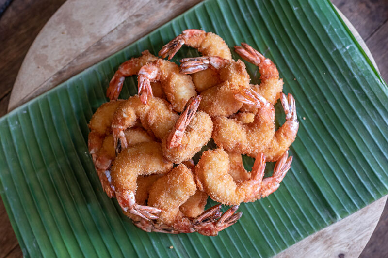 Crevettes panées à la noix de coco