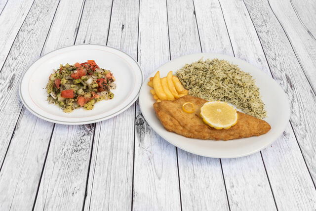 Riz au l'aneth avec filet de poisson