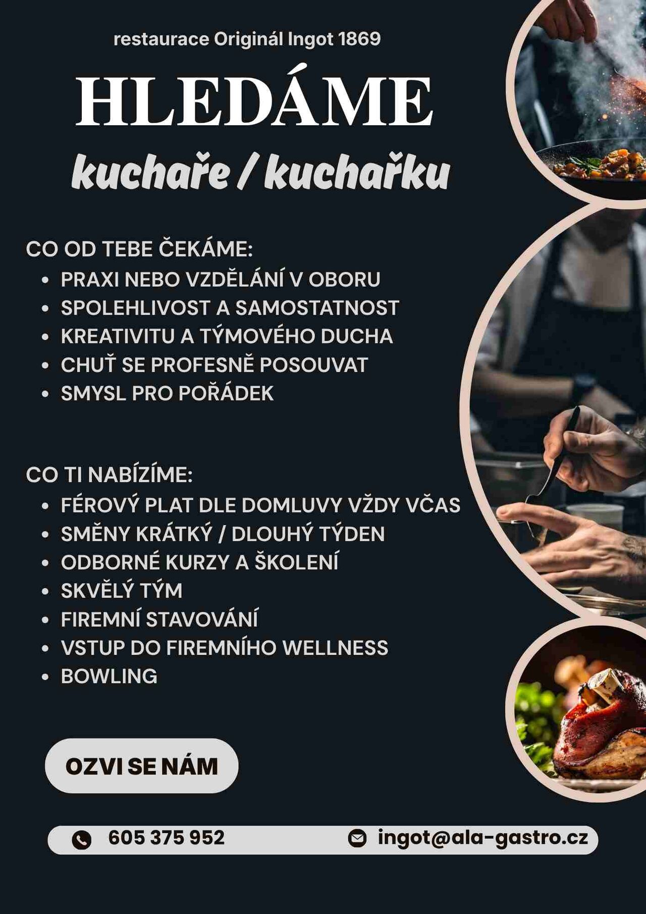 HLEDÁME PARŤÁKA DO KUCHYNĚ