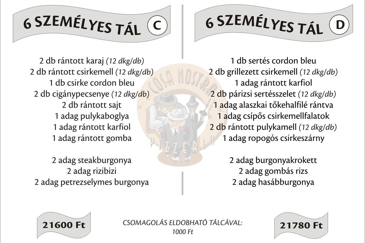 Rendelj tálaink közül