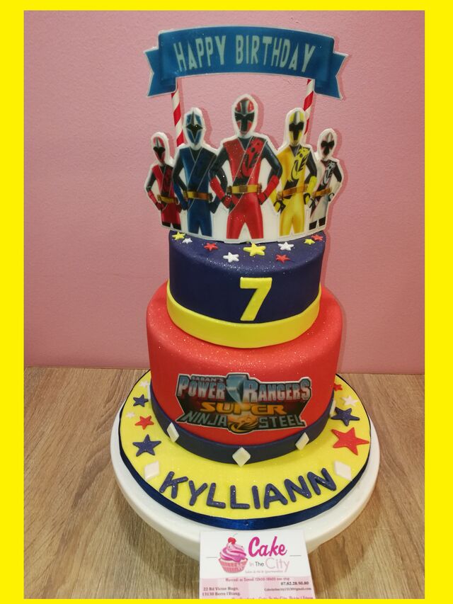 Gâteau thème Power Ranger