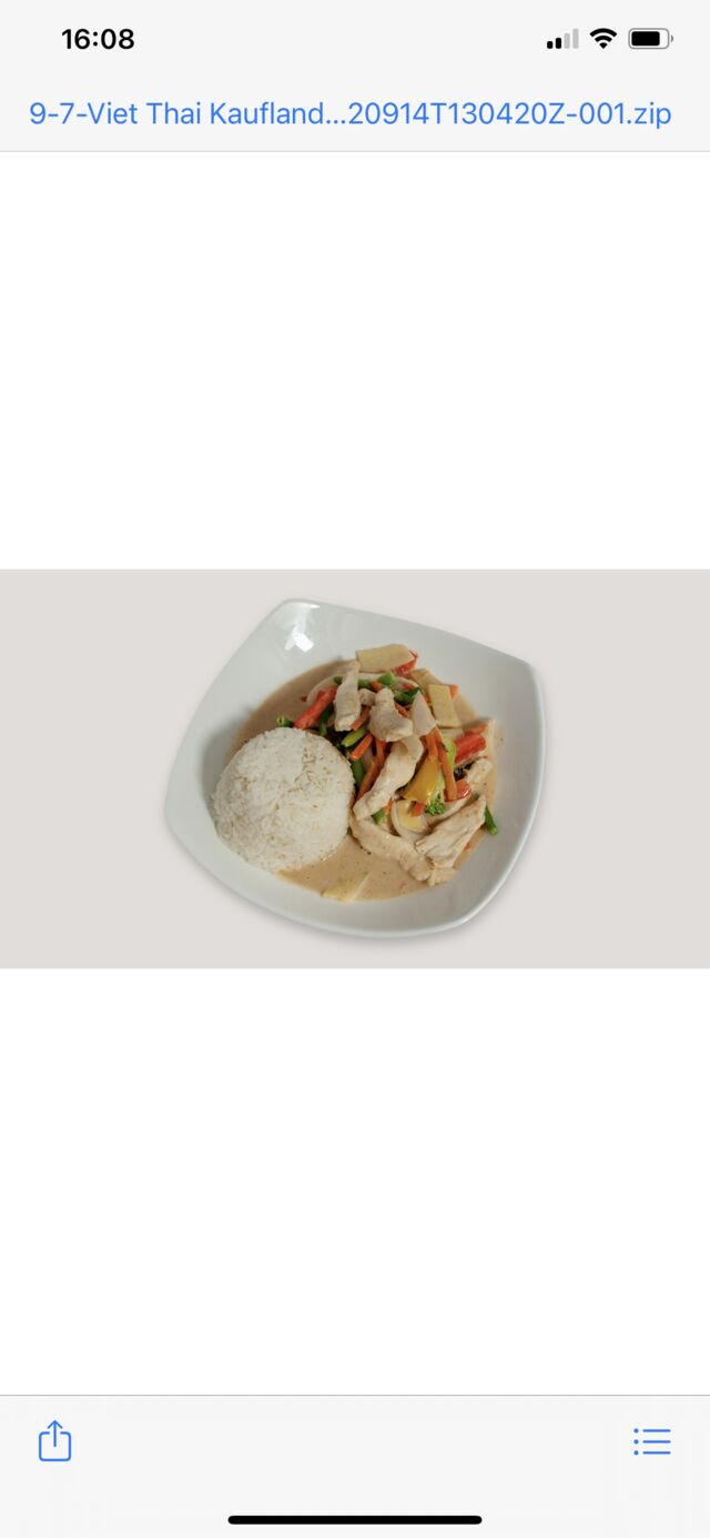 Erdnuss Soße mit Duftreis und Gemüse 