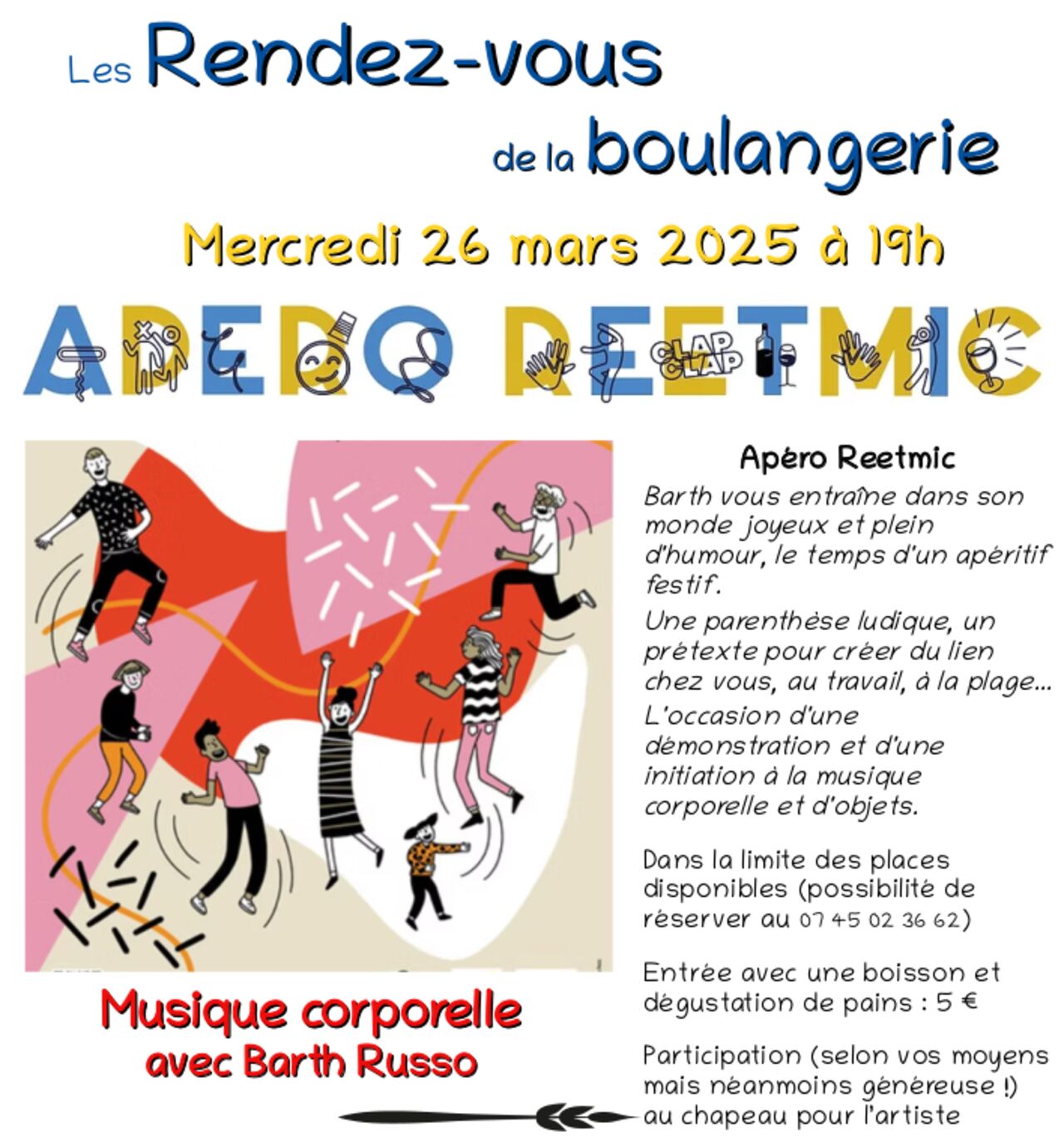 Les rendez-vous de la boulangerie: Apéro Reetmic